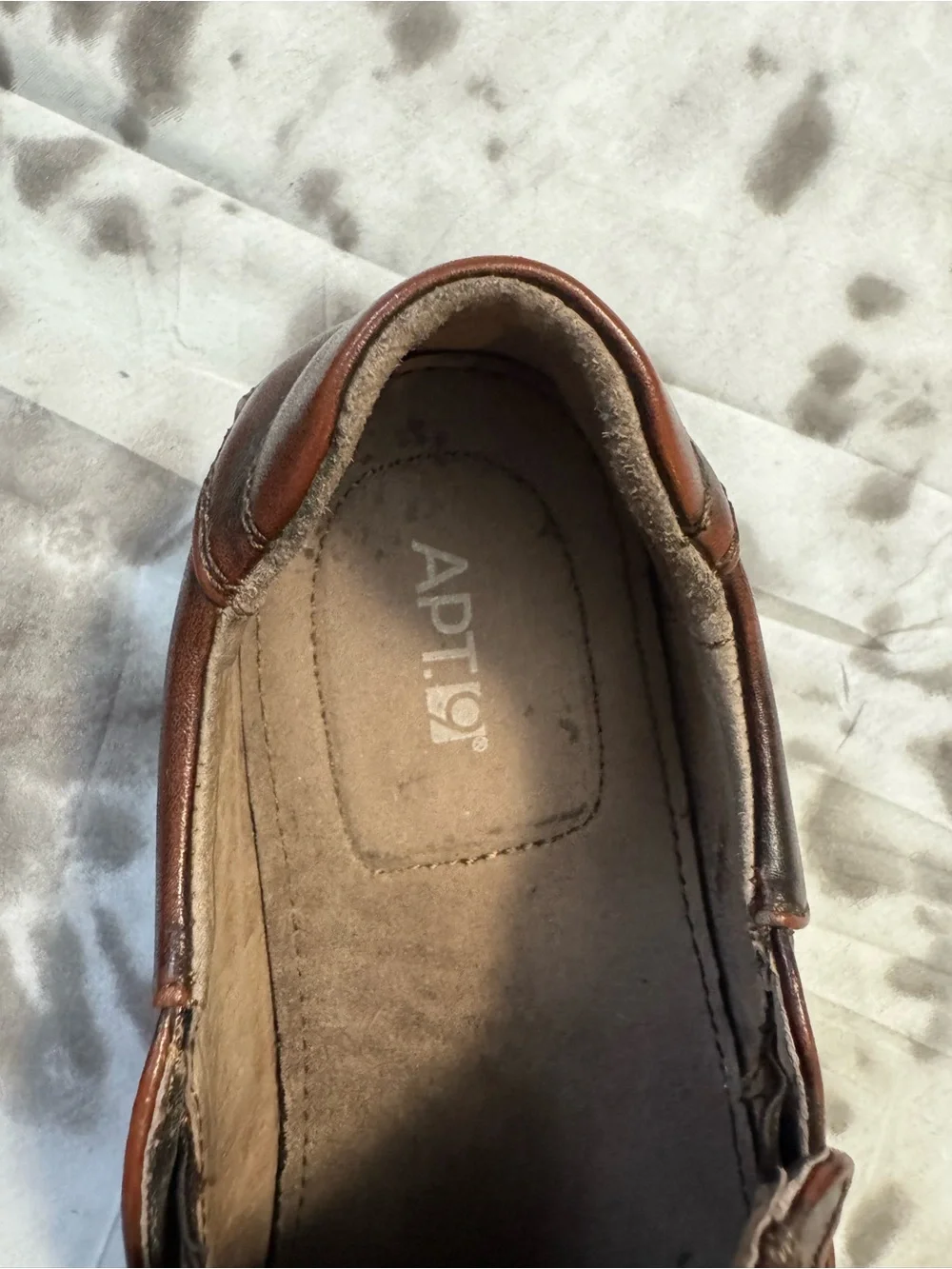 Apt. 9 Men's Brown Leather Slip-On Loafers